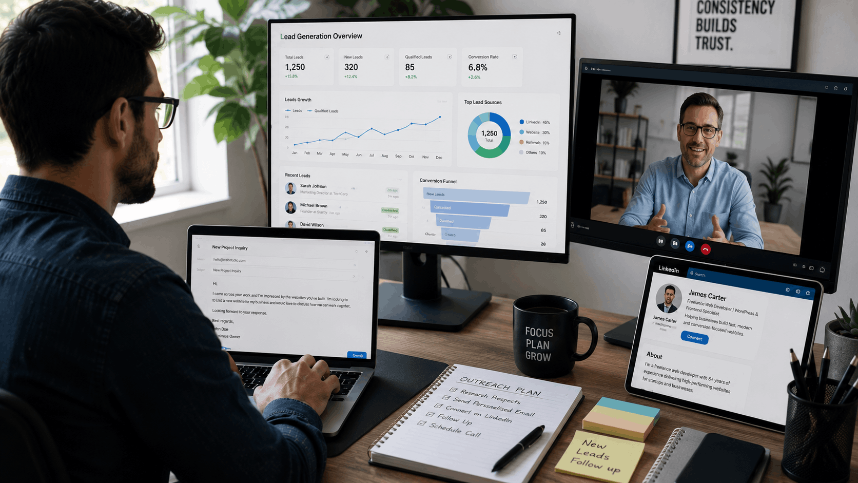 How to Start Freelancing as a Web Developer and Get Your First Clients